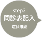 Step2.問診表記入 症状確認